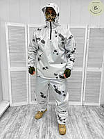 Маскировочный костюм Duran | Военный Маскхалат белого цвета оксфорд (арт. 12789)
