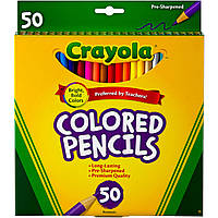 Кольорові олівці 50 шт Crayola