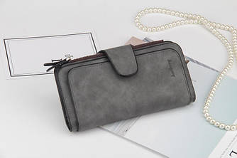 Жіночий гаманець baellerry forever Жіноче портмоне Baellerry темно-сірий