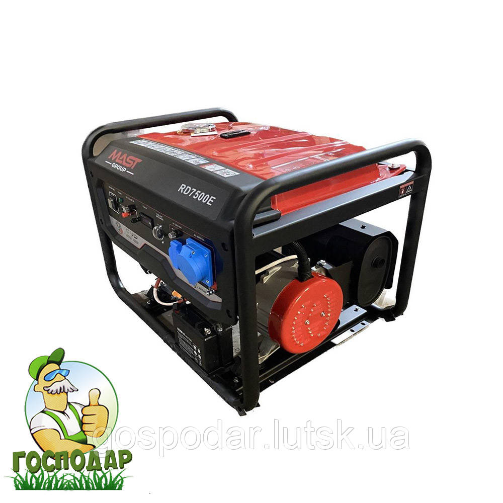Бензиновий генератор MAST GROUP RD7500E (6,5кВт), фото 1