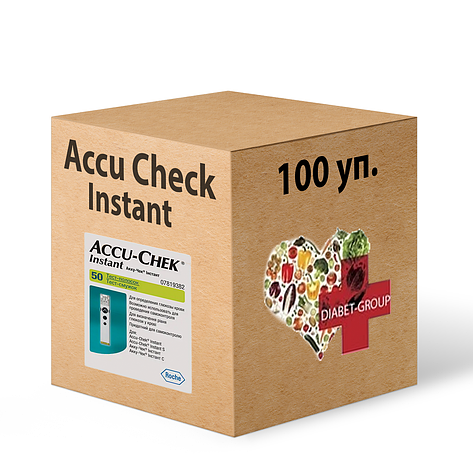 Тест-смужки Акку Чек Інстант (Accu Check Instant) 100 паковань, фото 2