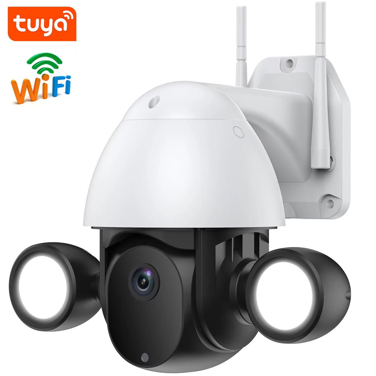 Поворотна вулична WiFi камера відеоспостереження USmart OPC-04W, з прожектором, 3 МП, PTZ, підтримка Tuya