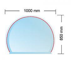 Скляна підкладка MILANO під піч (товщина 6 мм)