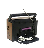 Радіоприймач на акумуляторі Everton RT-321з ліхтариком, Bluetooth FM USB SD, фото 4