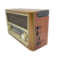 Радіоприймач на акумуляторі Everton RT-321з ліхтариком, Bluetooth FM USB SD