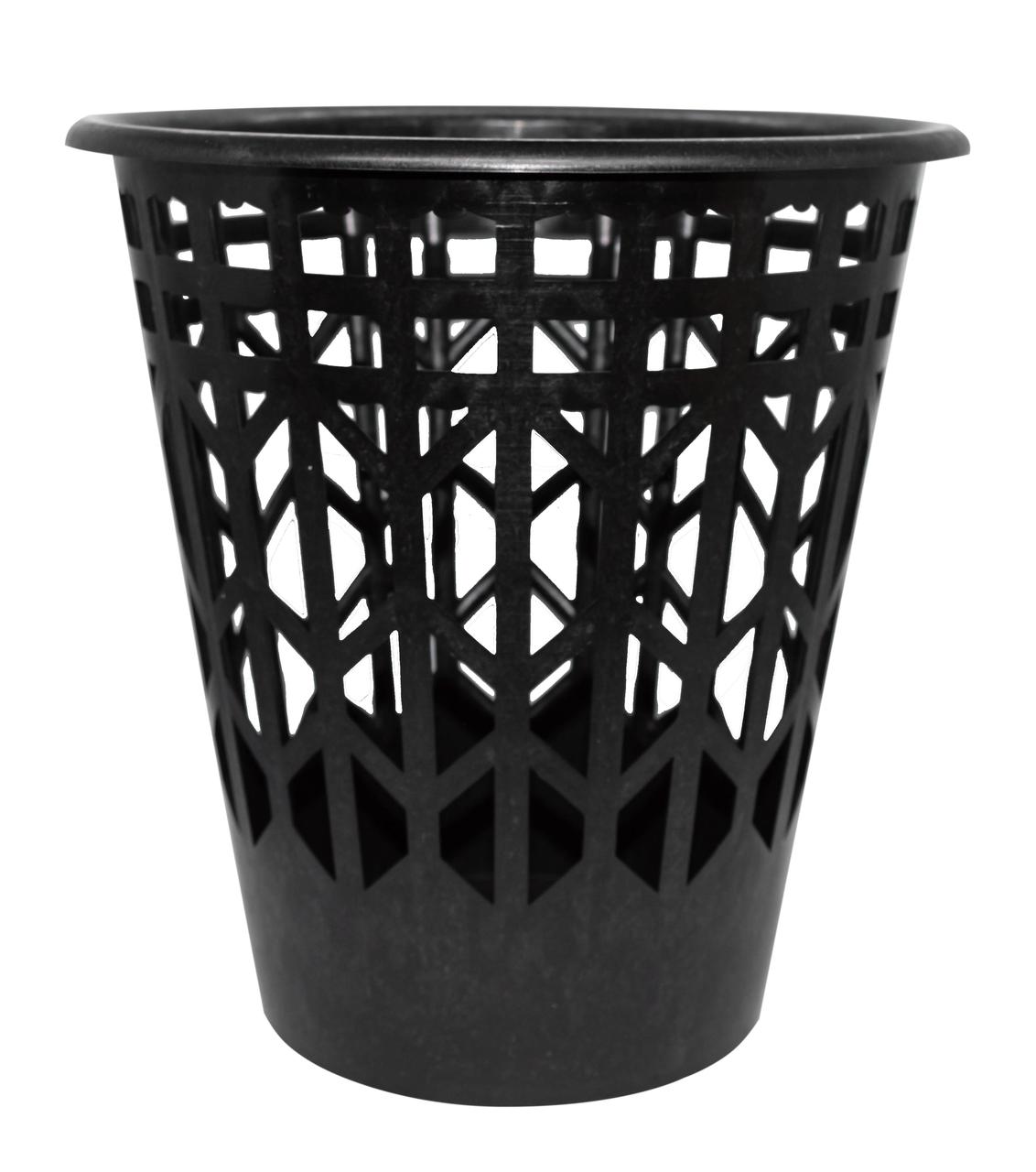 Кошик для паперів 10 літрів пластиковий Ø 29 см h=30.5 см (Юніпласт)