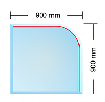 Скляна основа PARIS під піч (товщина 6 мм)