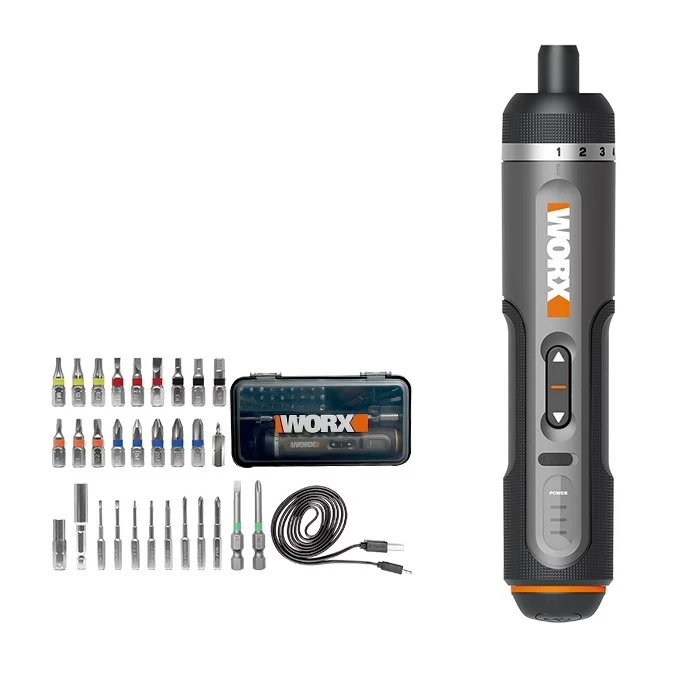 Викрутка Акумуляторна Worx WX242 з насадками в кейсі - Стандартна комплектація