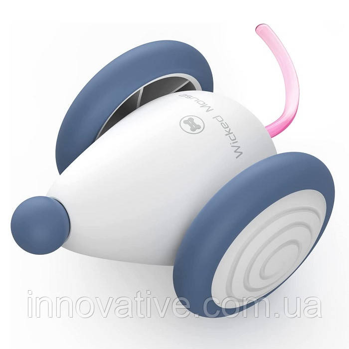 Інтерактивна іграшка для котів Cheerble Wicked Mouse C0821 (Біло-синій), фото 1