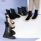 Замшеві зимові черевики челсі 40 та 41 р-ры, фото 10