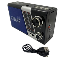Переносний радіоприймач Everton RT-816 з ліхтариком, Bluetooth FM USB SD