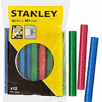Термоклей STANLEY трьох кольорів (червоний, зелений, синій) d=11,3 мм, 12 шт. STHT1-70436