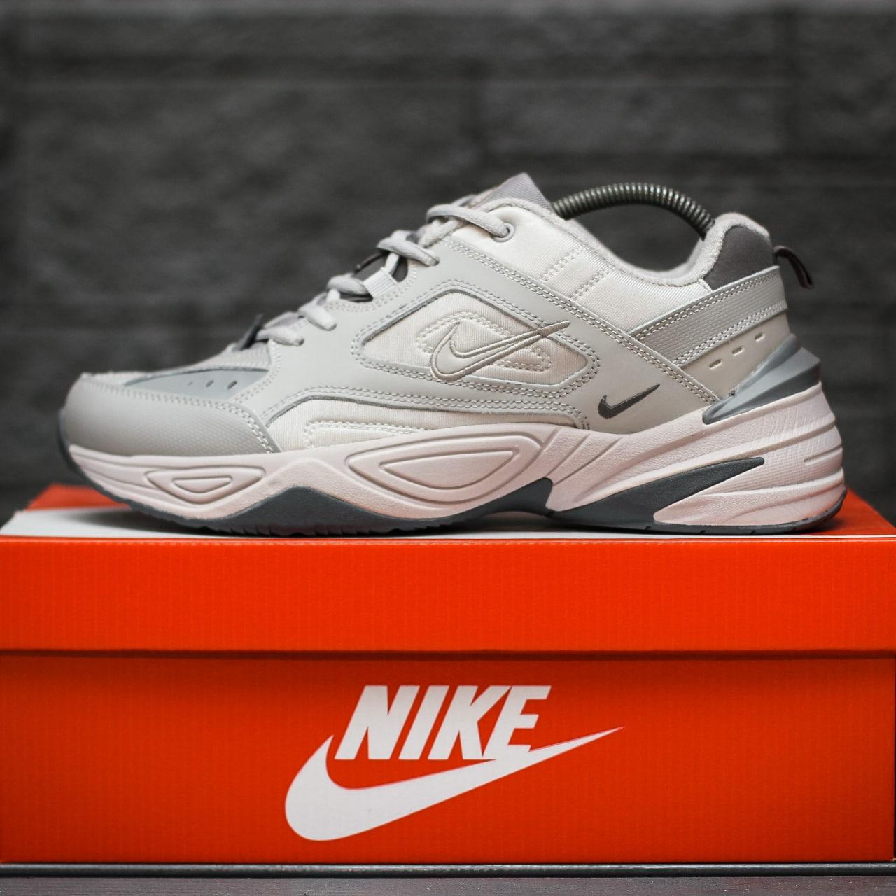 Чоловічі кросівки Nike M2K Tekno (сірі) зручні легкі спортивні демі кроси 2177 top, фото 1