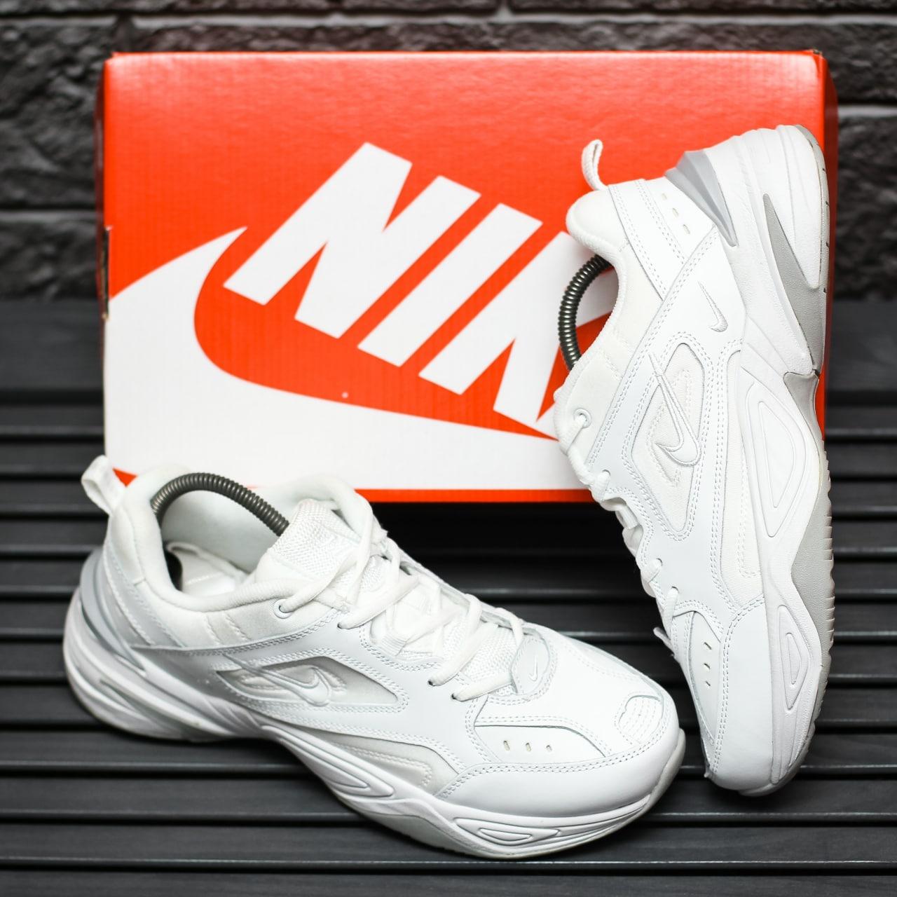 Чоловічі кросівки Nike M2K Tekno (білі із сірим) модні універсальні кроси 2179 top