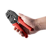 Кліщі для обтиску контактів з храповим механізмом INTERTOOL HT-7050, фото 8