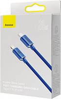 Кабель Baseus Crystal Shine Series Fast Charging Data Cable Type-C to iP 20 W 1.2 m Blue, фото 4