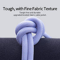 Кабель Baseus Crystal Shine Series Fast Charging Data Cable Type-C to iP 20 W 1.2 m Purple, фото 8