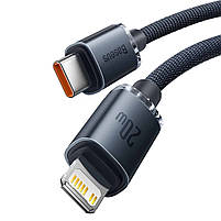 Кабель Baseus Crystal Shine Series Type-C to Lightning 20W 2m Black (CAJY000201), фото 6
