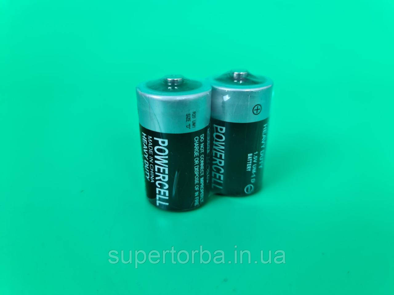 Батарейка (R20) POWERCELL ( R20) (Б-2) (2 шт), фото 1