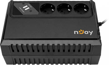 Пристрій безперебійного живлення UPS nJoy RENTON 650 USB 3*Schuko