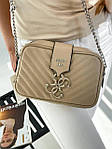 Жіноча сумка-клатч Guess Penelope Beige (бежева) torba0016 красива стильна модна містка top, фото 8