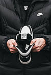 Чоловічі зимові кросівки Nike Air Jordan High (чорні з білим) високі спортивні кеди на хутрі MD0706 top, фото 3