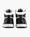 Чоловічі зимові кросівки Nike Air Jordan High (чорні з білим) високі спортивні кеди на хутрі MD0706 top, фото 10