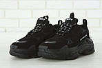 Жіночі кросівки Balenciaga Triple S (чорні) стильні повсякденні масивні кроси К11712 top, фото 9