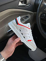 Женские кроссовки Adidas Drop step (белые с красным и чёрным) низкие повседневные кеды Ar15105 38 cross