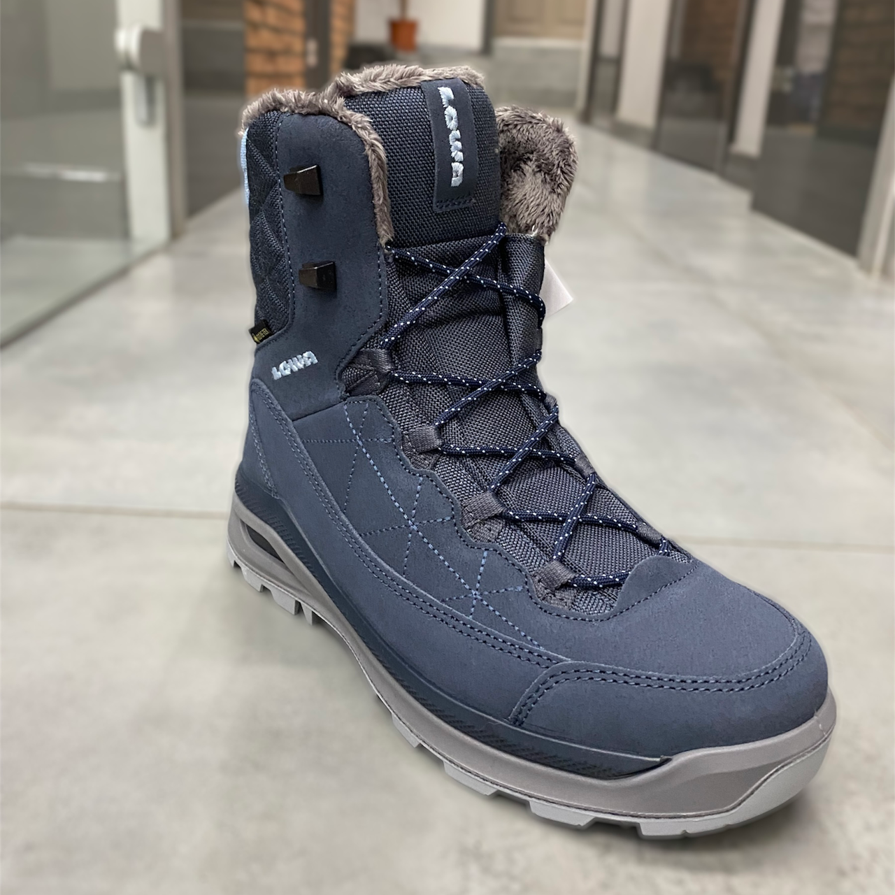 Черевики зимові жіночі Lowa Ottawa GTX Ws 37 р., sleel blue (сині), зимові жіночі туристичні черевики