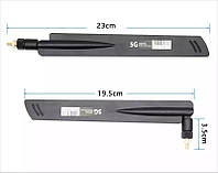 1шт 5G Wi-Fi всенаправленная антенна 18dBi, Полнодиапазонный усилитель TS9 SMA, для маршрутизатора CPE Pro