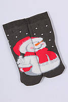 Носки детские Снеговики (3-4 года) 33044 махровые