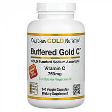 California Gold Nutrition буферизовані капсули з вітаміном С 750 мг 240 капсул