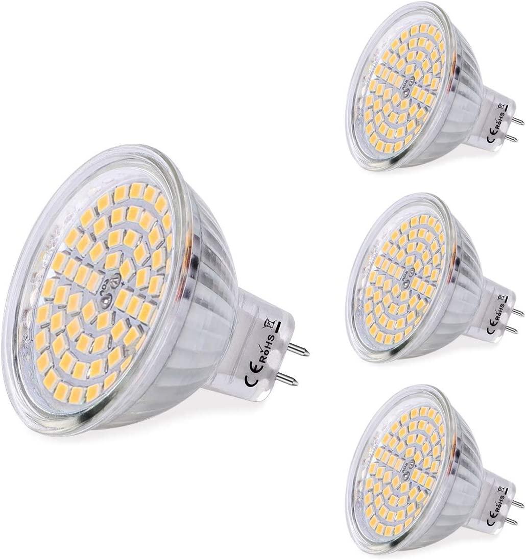 Світлодіодні лампи SanGlory MR16 GU5.3 5 Вт 380 люмен 3000K теплий білий замінює галогенну світлодіодну лампочку