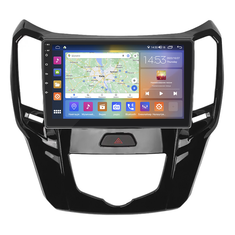 Штатна магнітола Lesko для Great Wall Hover M4 2012-2017 екран 9" 4/64 Gb CarPlay 4G Wi-Fi GPS Prime 3 шт., фото 1