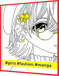 Розмальовка girls, fashion, Manga. Книга подарунок