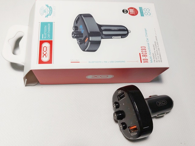 FM модулятор + ЗУ QC3.0 (XO) BCC03