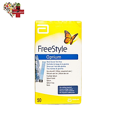 Тест смужки Фри Стайл Оптиум (Free style optium) 50 шт.
