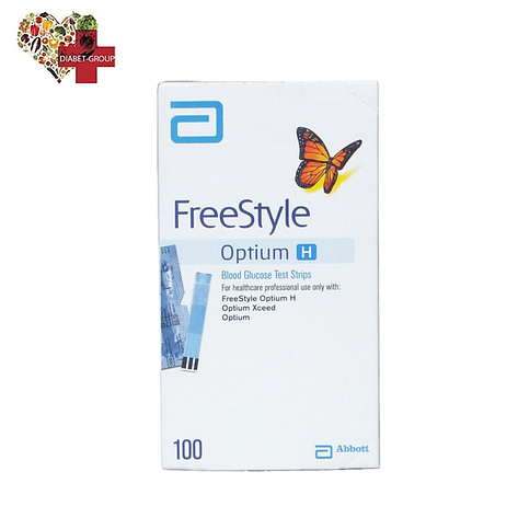 Тест смужки Фрі Стайл Оптіум Н (FreeStyle Optium H) 100 шт., фото 1