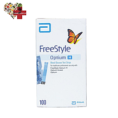 Тест смужки Фрі Стайл Оптіум Н (FreeStyle Optium H) 100 шт.