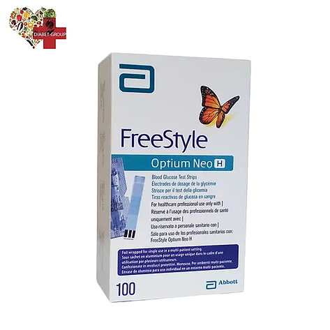 Тест смужки Фри Стайл Оптиум Нео Н (FreeStyle Optium Neo H) 100 шт., фото 1