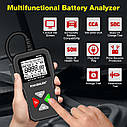 Цифровий тестер автомобільного акумулятора. Аналізатор акумулятора. KINGBOLEN BM550, фото 7
