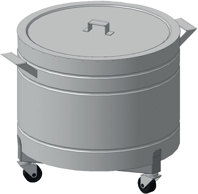 Купить Бак для сбора отходов Ёмкость, л 30 Габариты Ø335х(360)460, цена ...