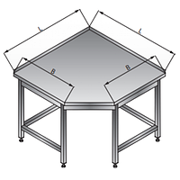 Стол угловой без полки