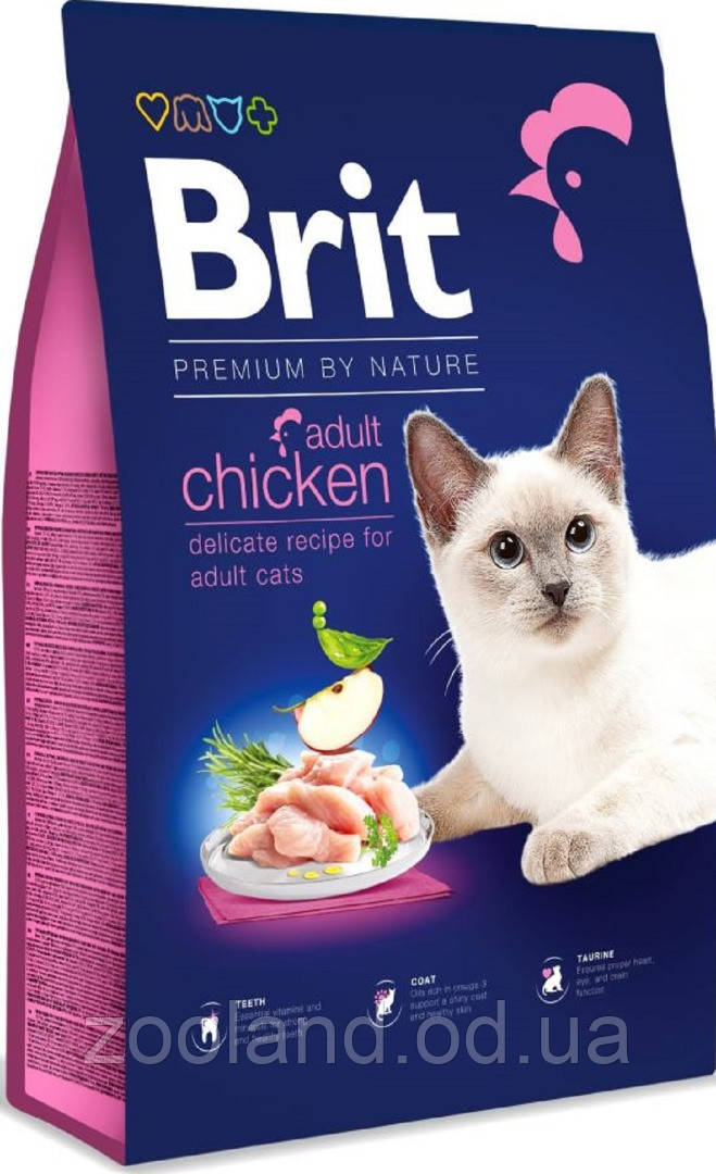 170358 Brit Premium Cat Adult Chicken, 8 кг