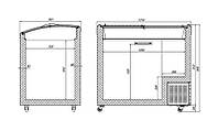 Морозильна скриня з гнутим склом JUKA N400S