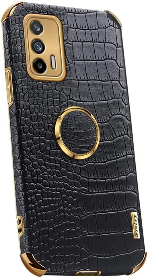 Чохол для Realme GT / Realme GT Neo з тисненням під шкіру крокодила і магнітним утримувачем