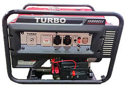 Професійний бензиновий генератор (електрогенератор) TURBO 15000CLE 6.0/6.5 кВт електростартер Perry