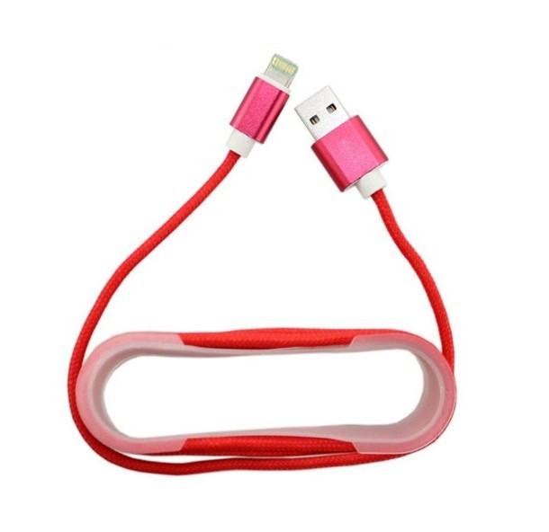 Кабель USB плетений круглий Legend Lightning iPhone Red