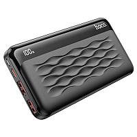 Зовнішній акумулятор Power Bank Hoco J90 22.5 W 10000 mAh 2*USB 1*Type-C Black